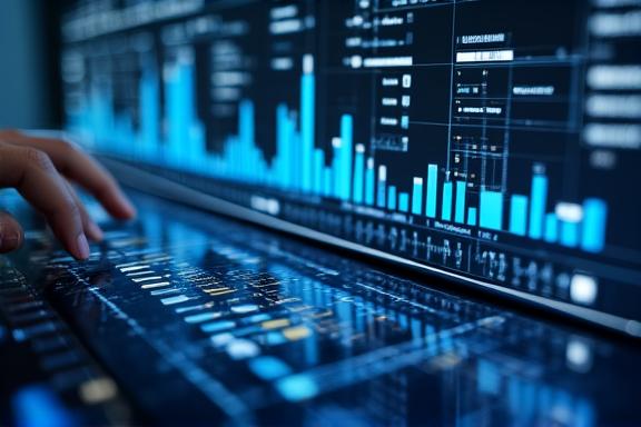 Modern glassmorphic dashboard interface showing automated financial reports